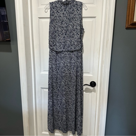 Vince Camuto Navy Animal Print Maxi Dress - Picture 4 of 6